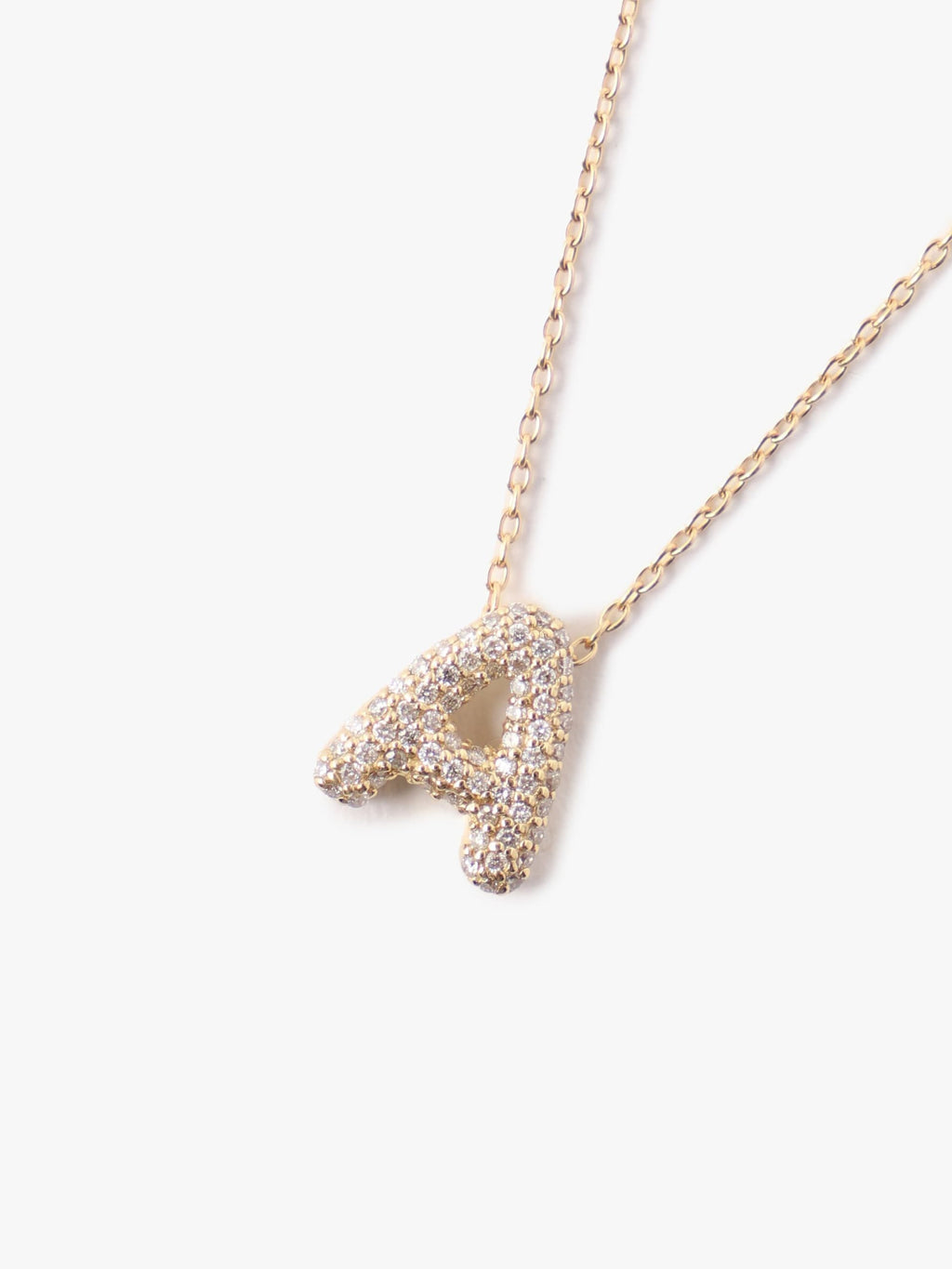 Balloon initial pendant - A