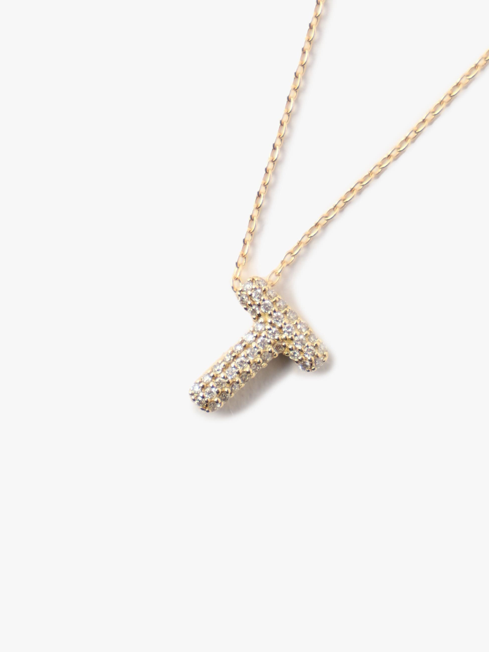 Balloon initial pendant - T